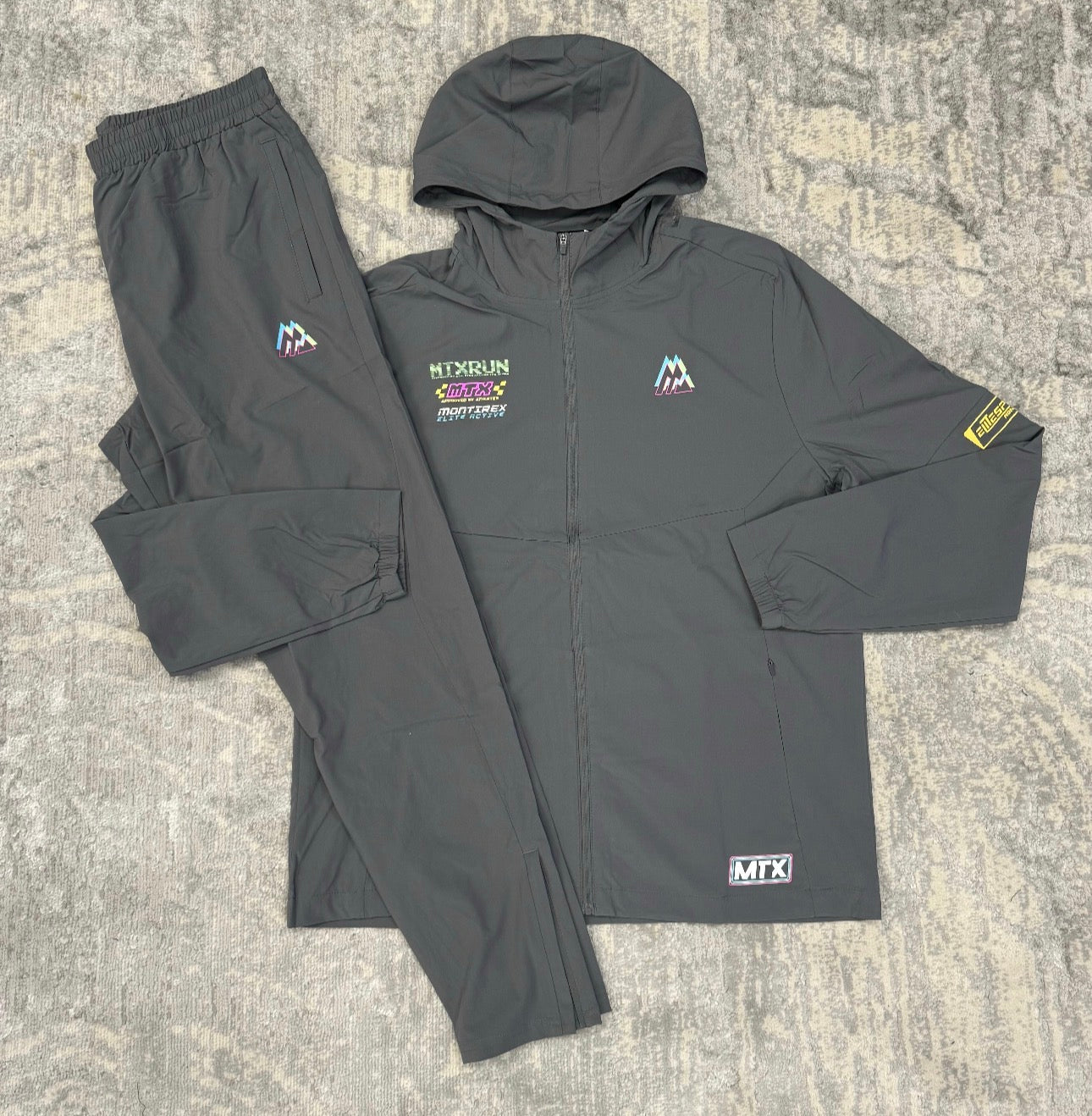 Montirex MTX Speed Run Tracksuit Cement Grey