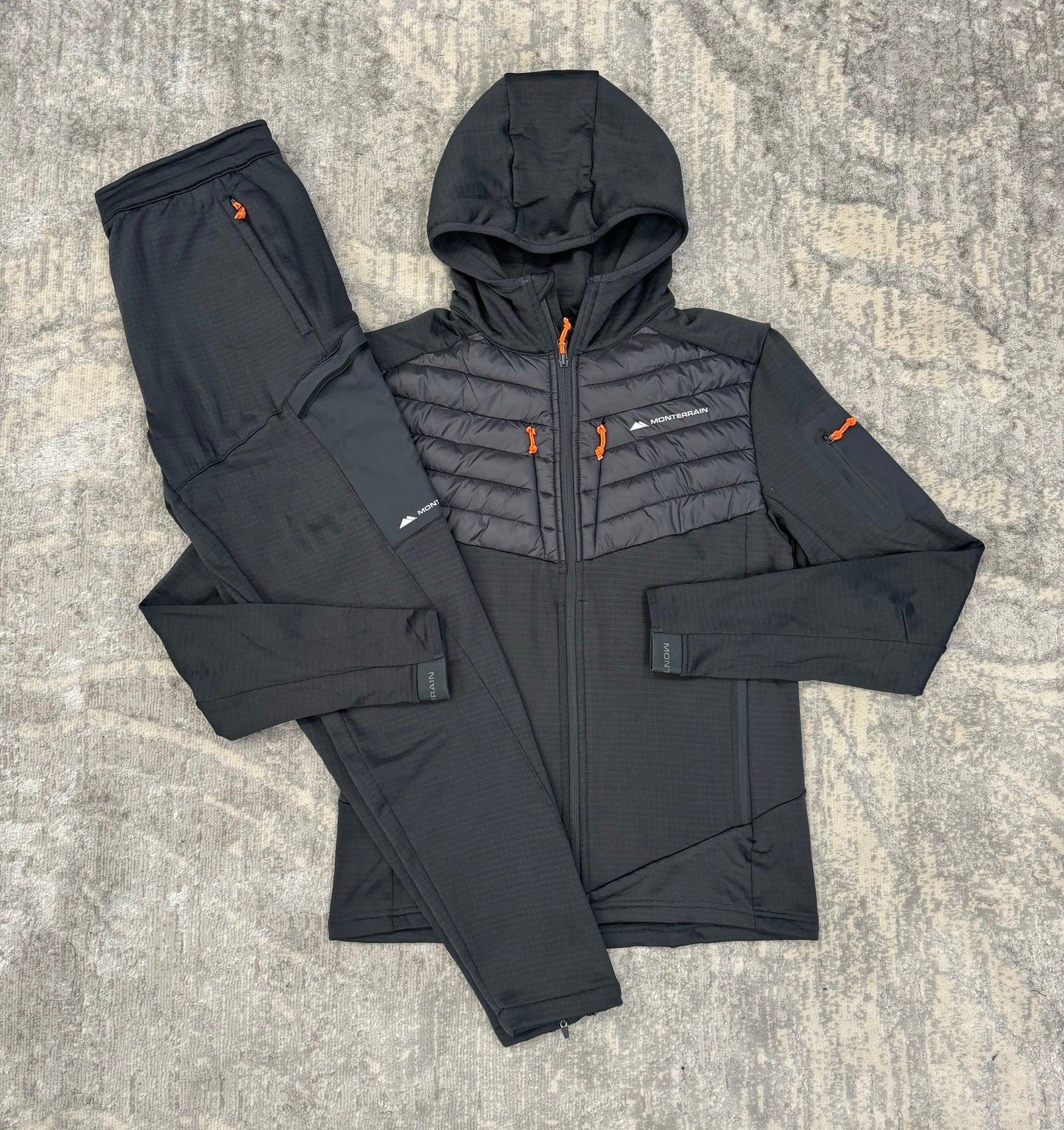 Monterrain Dinar Tracksuit Grey/Orange
