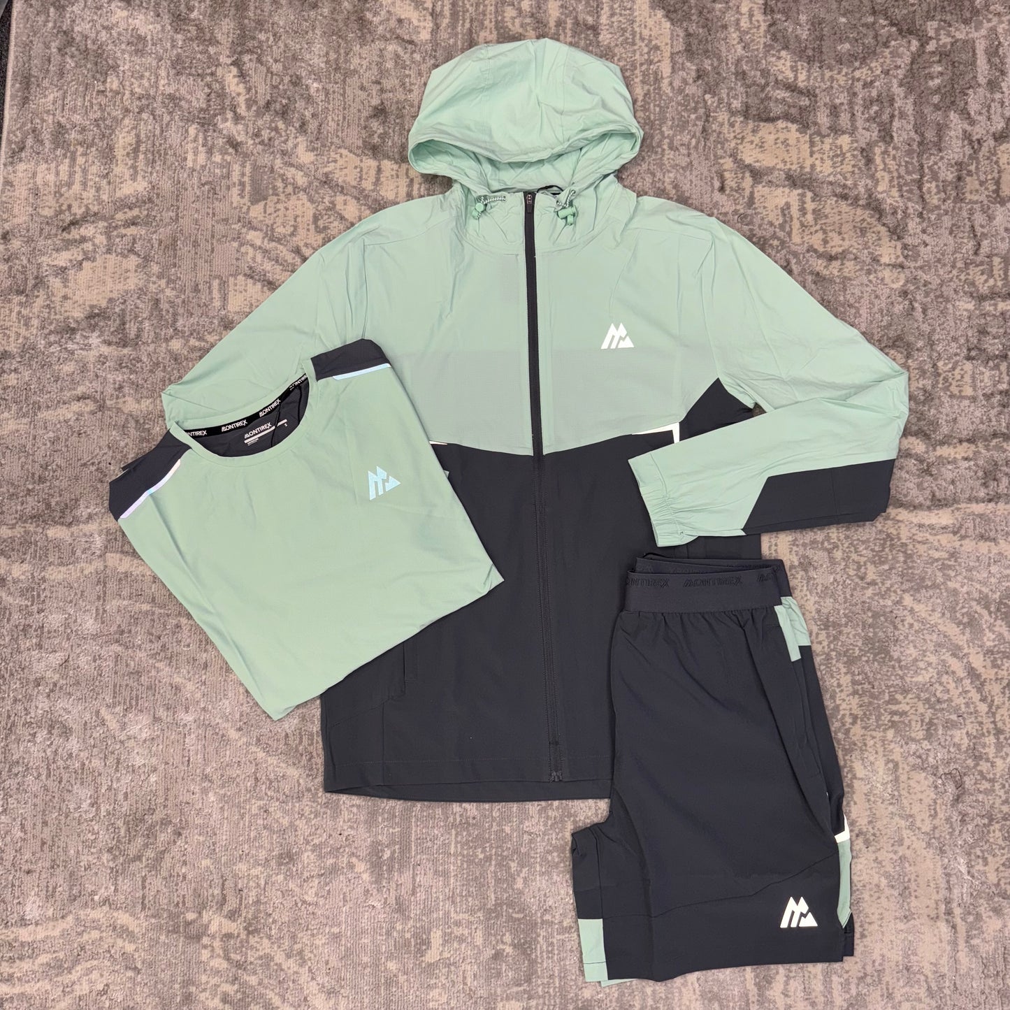 Montirex Charge 3 Piece Windrunner Set Sea Foam/ Slate Grey