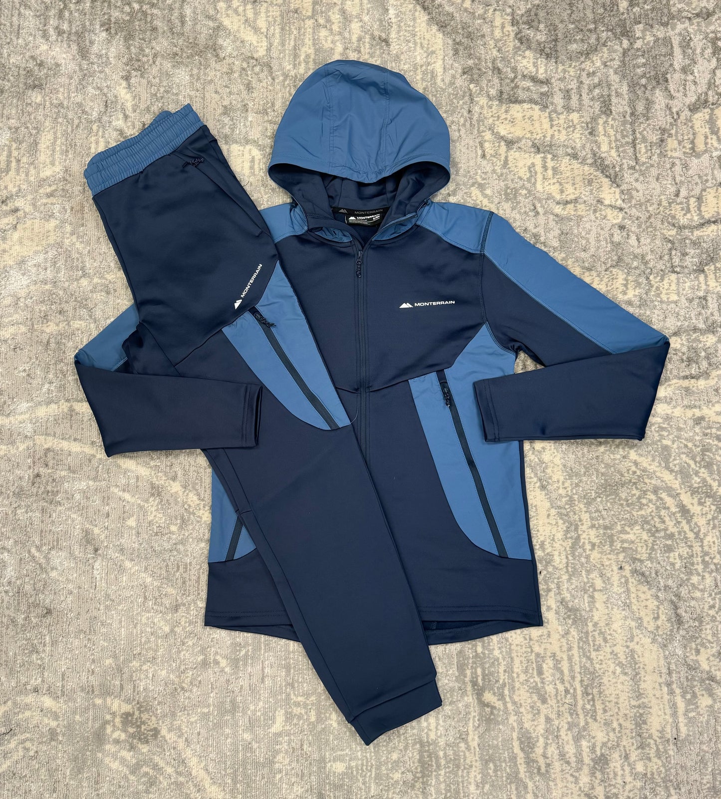 Monterrain Explorer Poly Fleece Tracksuit Navy/Blue