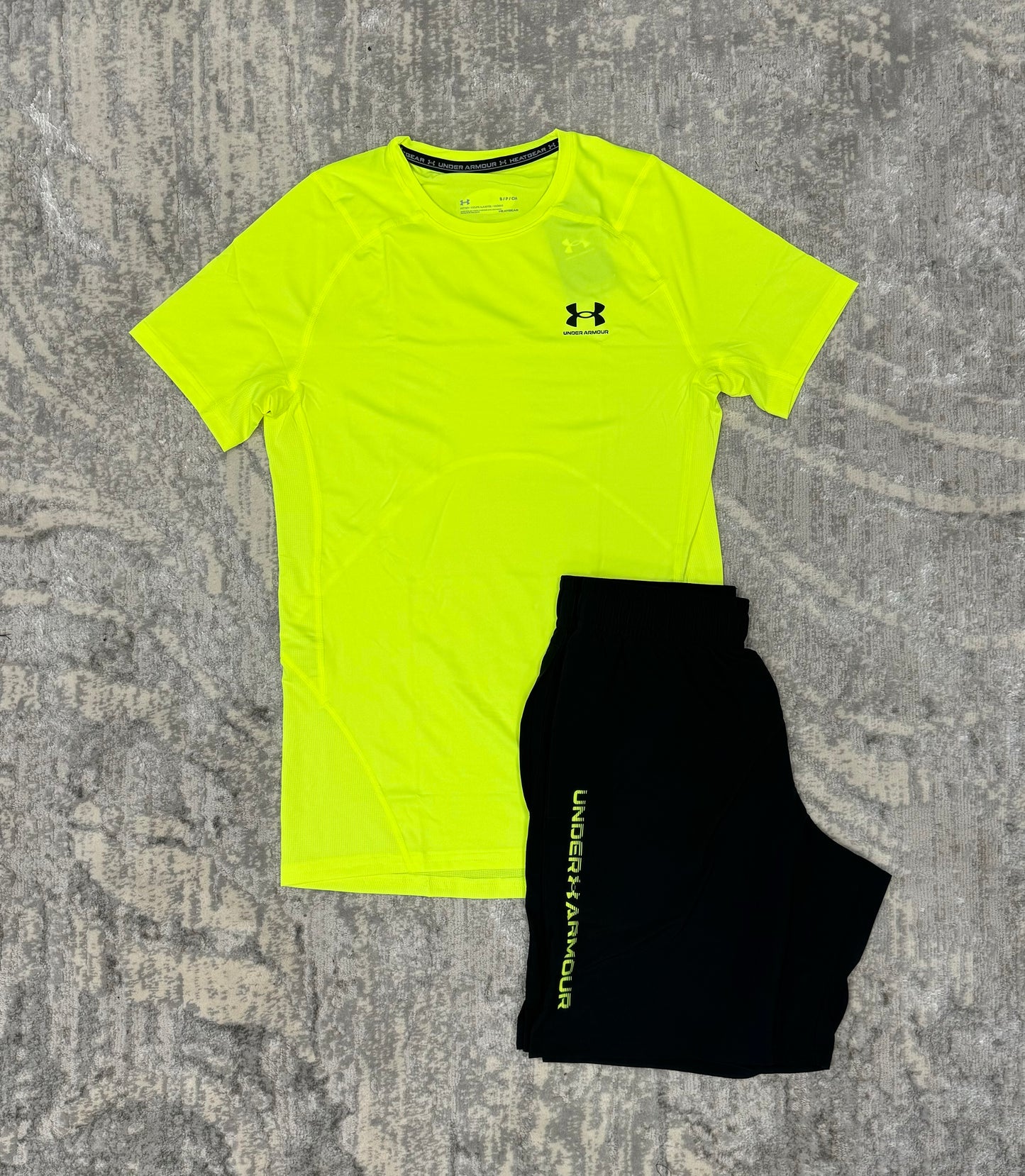 Under Armour Neon Yellow Perfomance Set