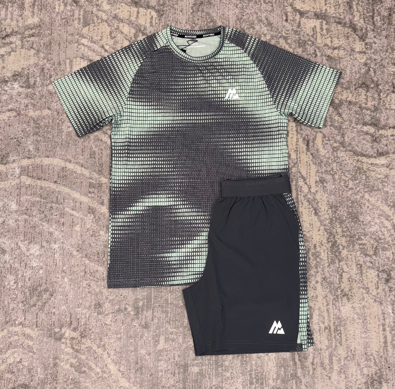 Montirex Peak Print Twin Set Slate Grey/Sea Foam