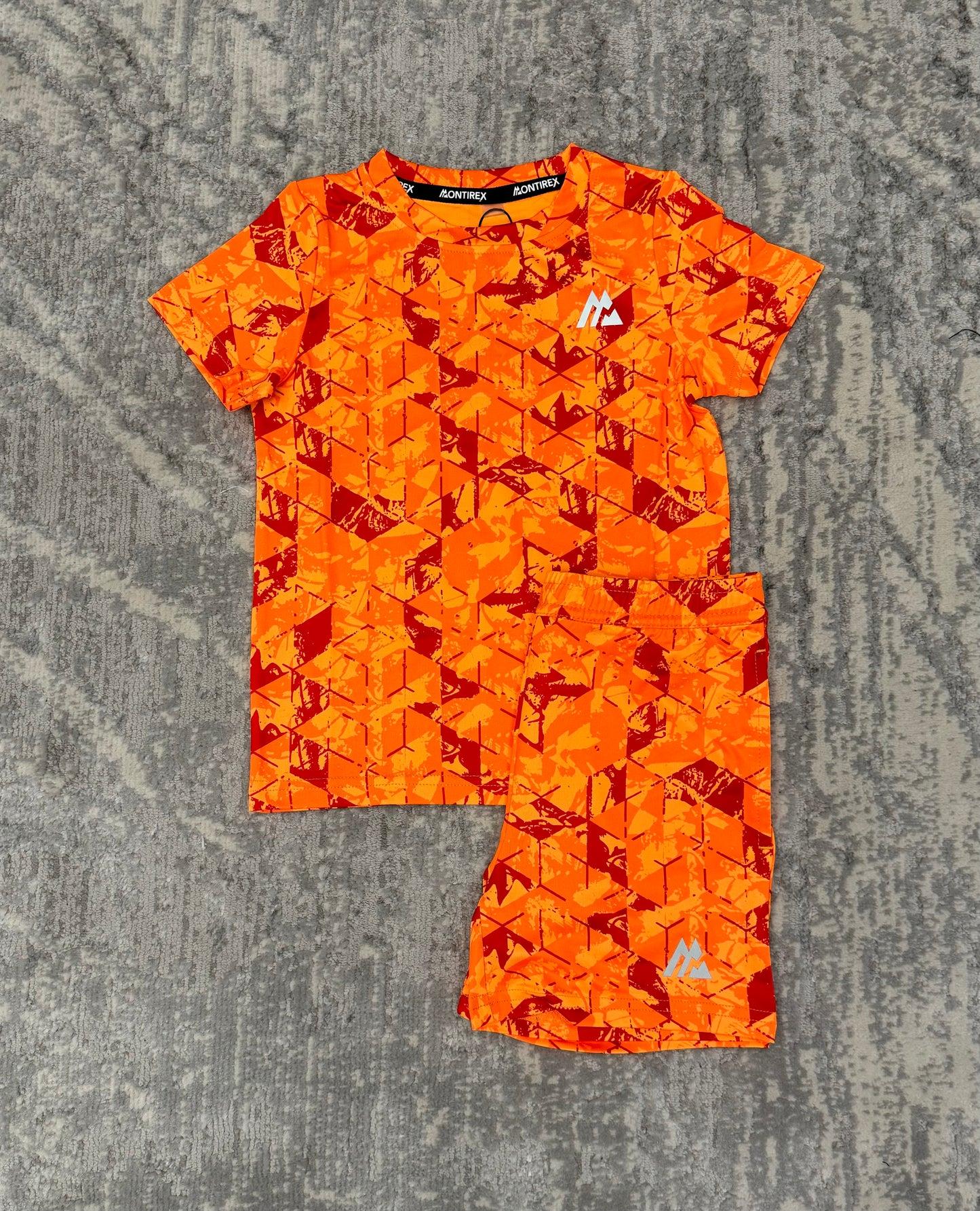 Montirex Infant Geo Twin Set Orange/Lava
