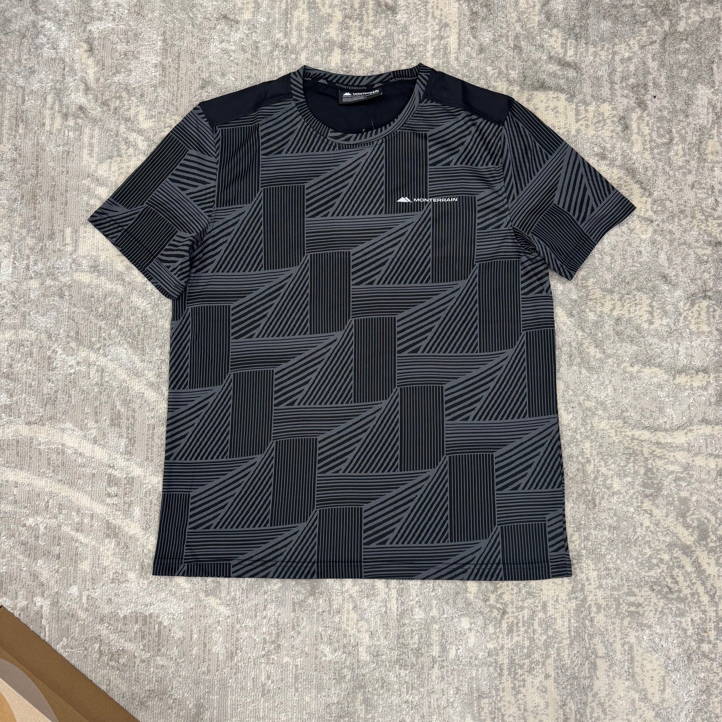 Monterrain Theory Jacquard T-Shirt Jet Black/Iron Gate