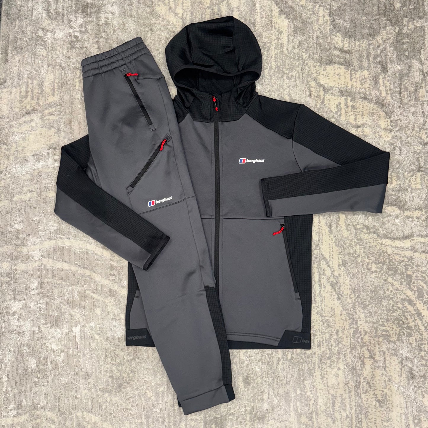 Berghaus Sidley Tracksuit Grey/Black/Red