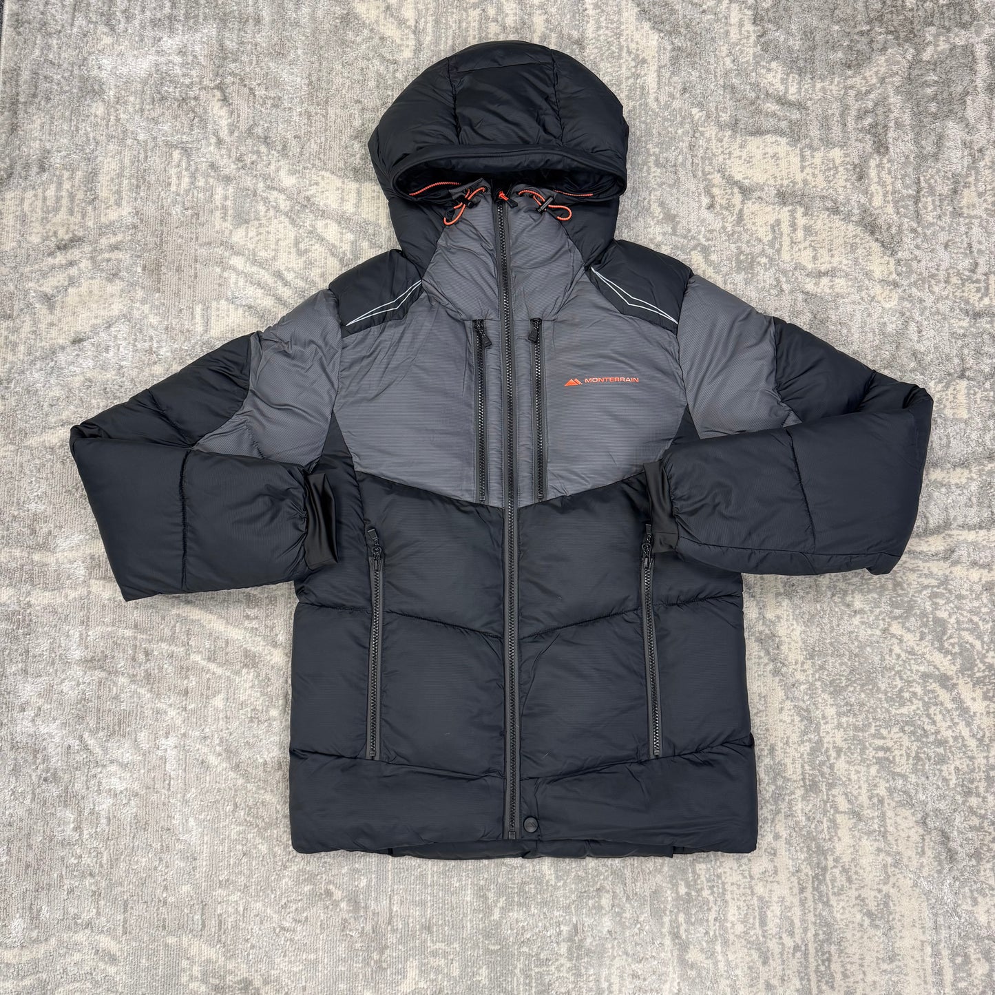 Monterrain Orbit Puffer Black/Grey/Red