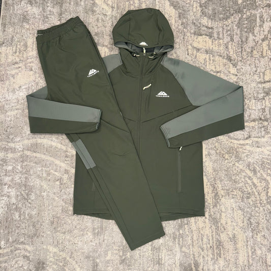 Trailberg Duo Material Tracksuit Army Green