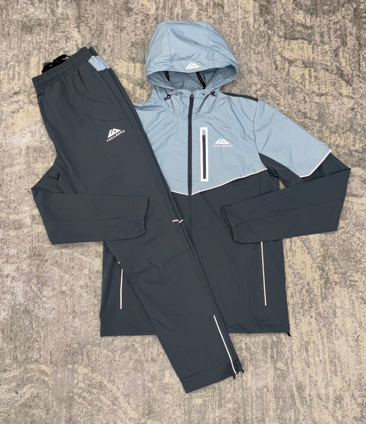 Trailberg Vert Tracksuit Grey/Baby Blue