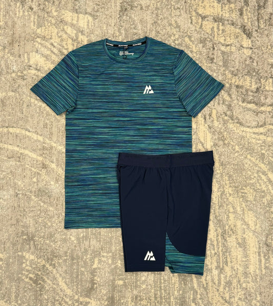 Montirex Trail T-shirt set Navy/Green