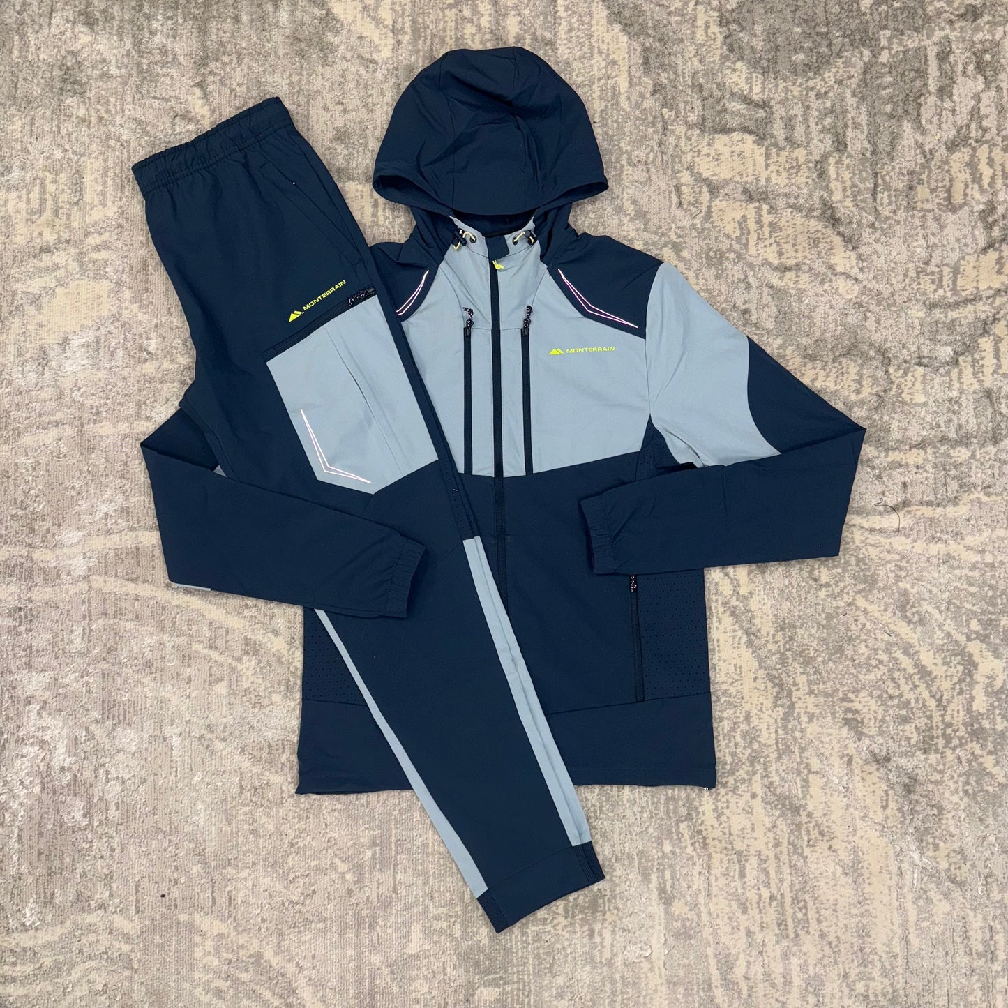 Monterrain Orbit Tracksuit Two Tone Blue