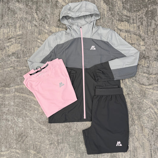 Montirex Breeze 3 Piece Windrunner Set Light Pink/ Grey