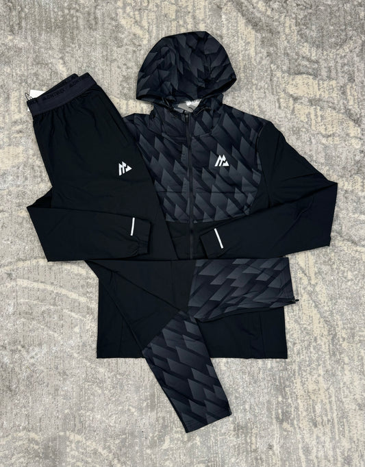 Montirex Charge Print Tracksuit Black