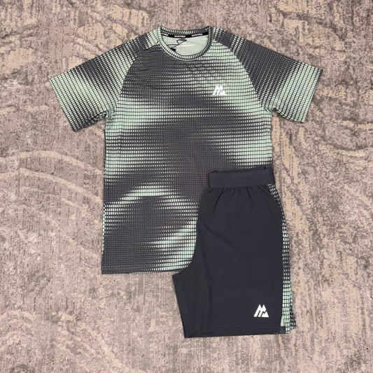Montirex Peak Print Twin Set Sea Foam/ Slate Grey