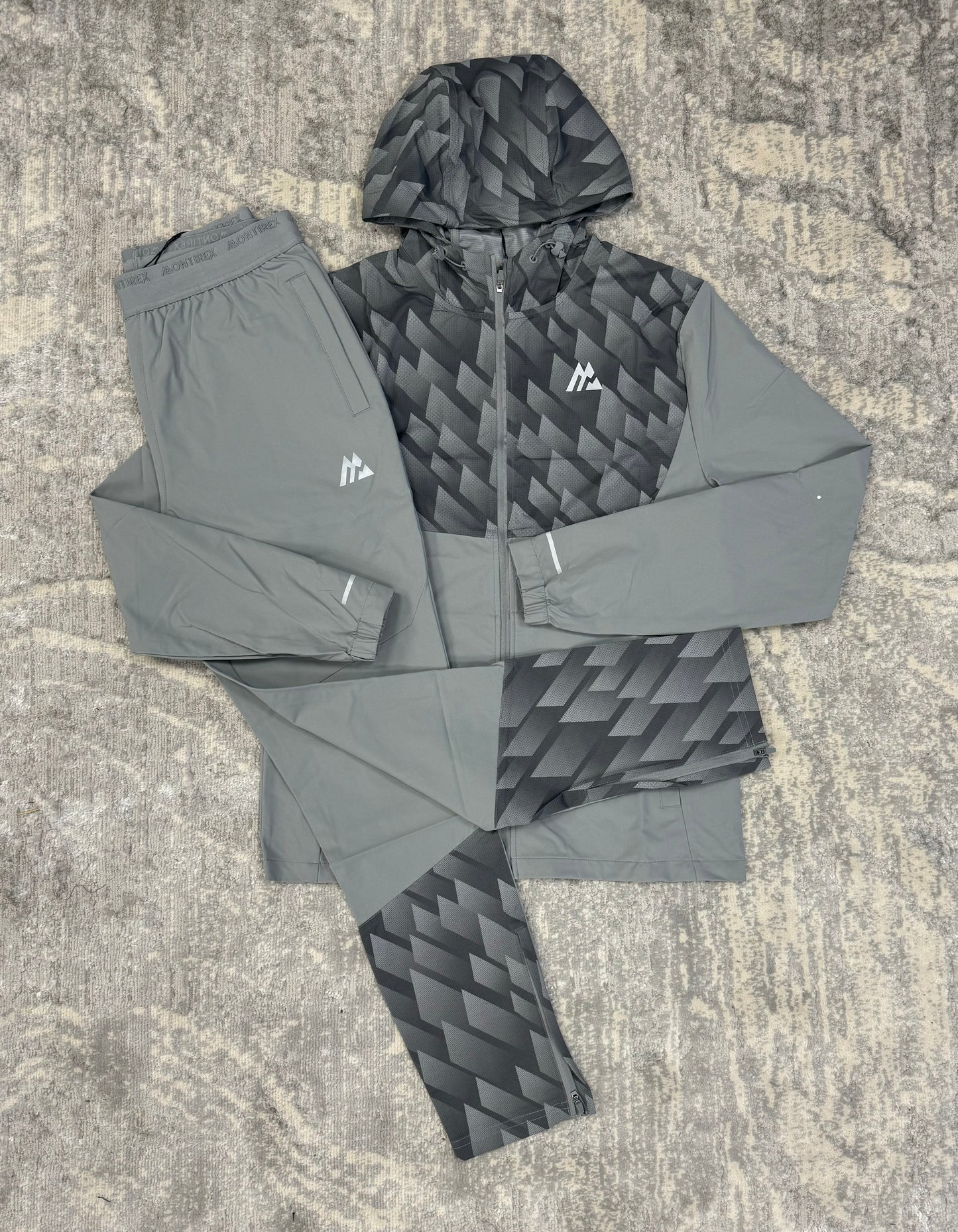 Montirex Charge Print Tracksuit Grey