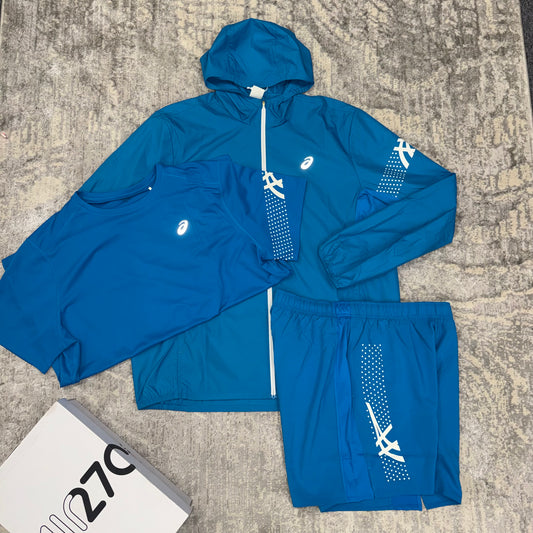ASICS Icon 3-Piece Set Blue/Cream
