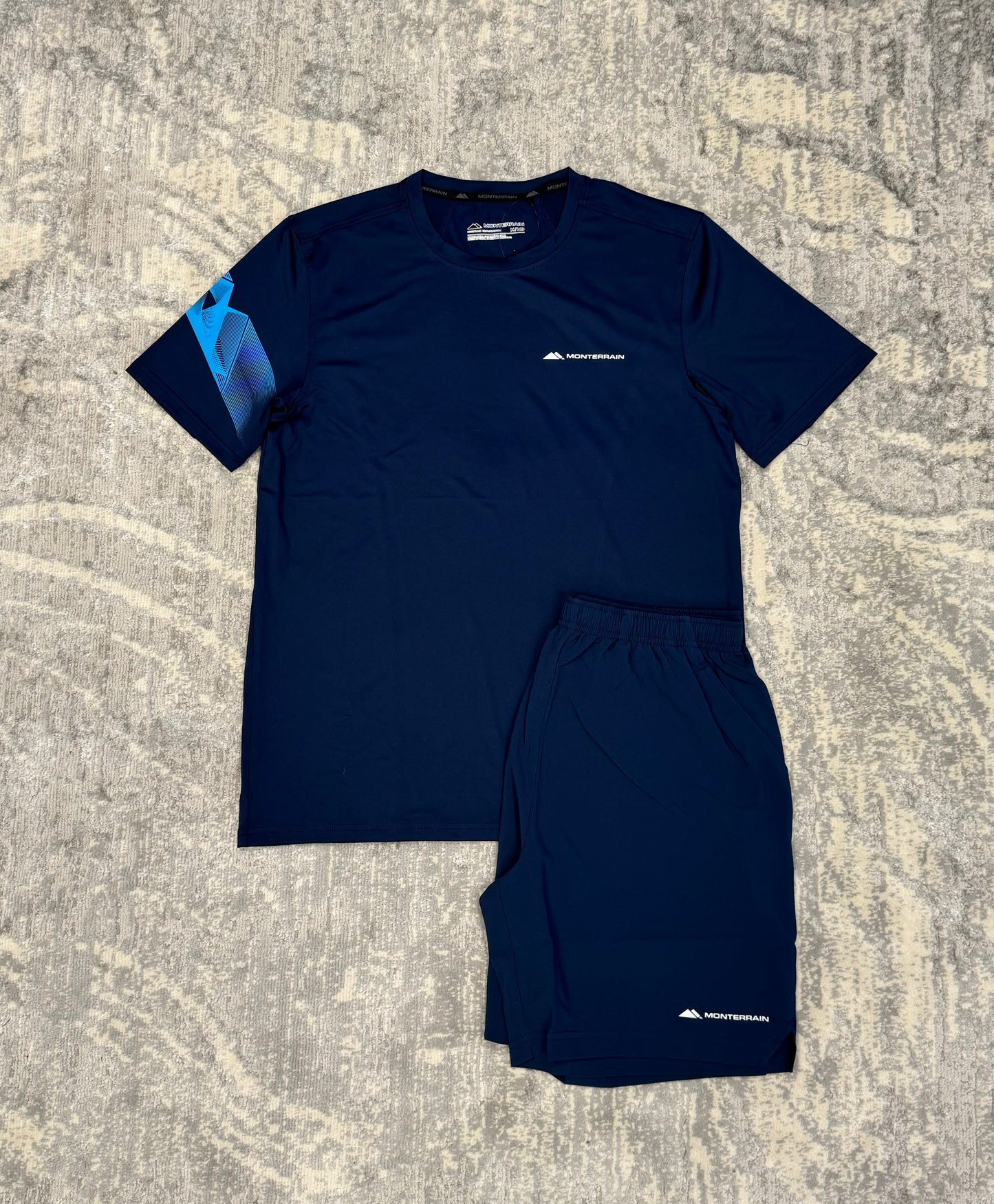 Monterrain Distance T-shirt set Navy