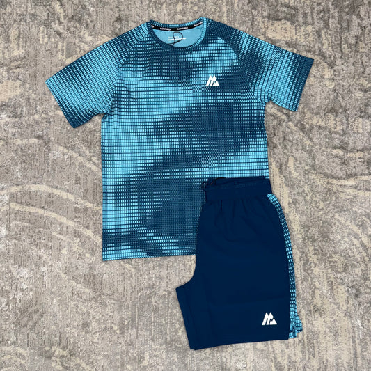 Montirex Peak Print Twin Set Sky Blue/ Abyssal