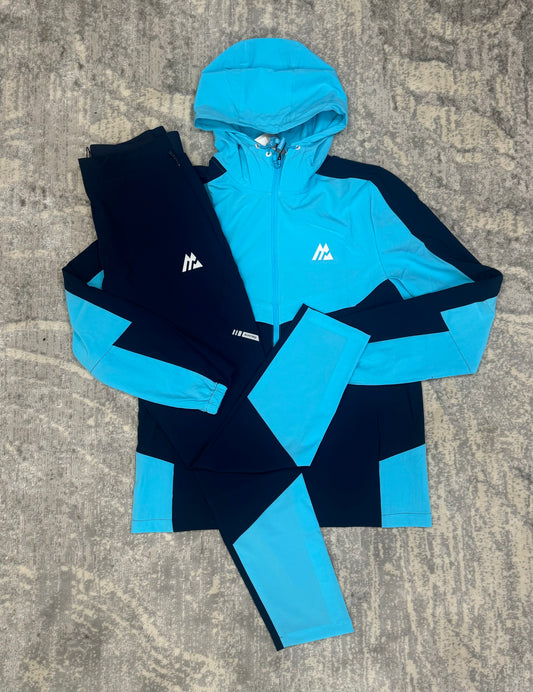 Montirex curve two tone blue tracksuit