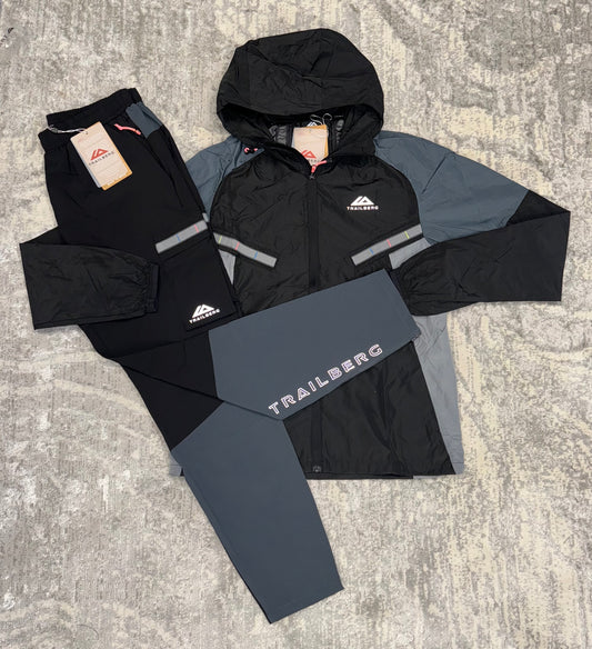 Trailberg Tri Tracksuit Black//Grey