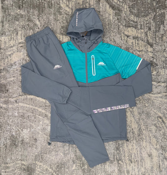 Trailberg Cloud Tracksuit Grey/Turquoise