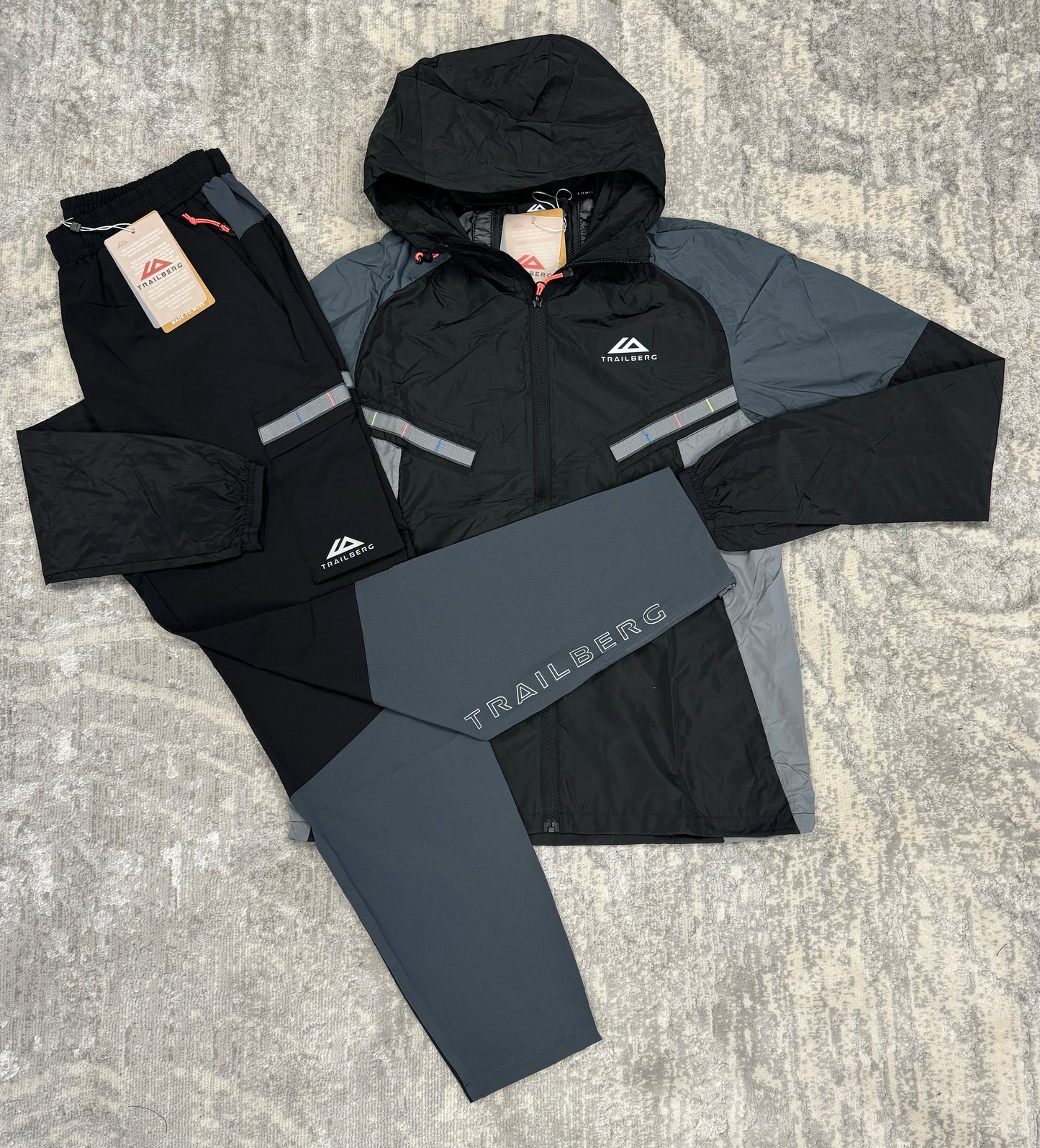 Trailberg Tri Tracksuit Black//Grey