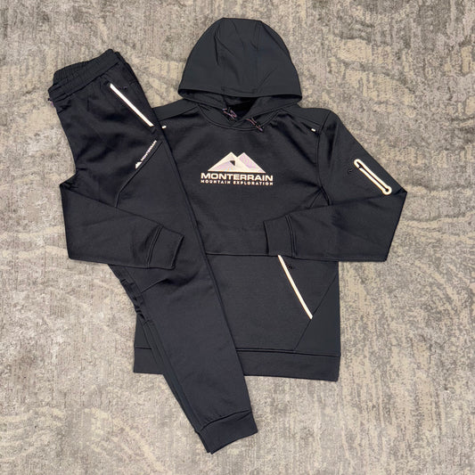 Monterrain Poly Fleece Tracksuit Steel Grey