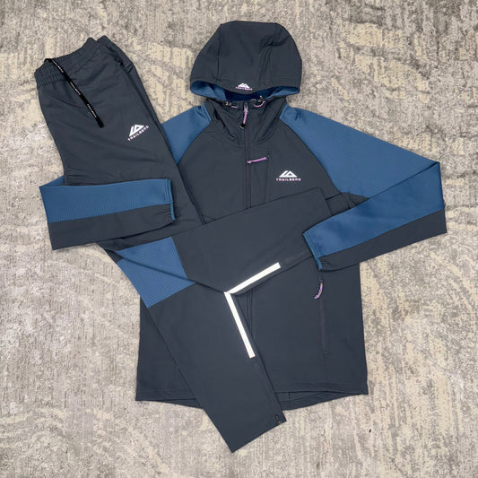 Trailberg Duo Material Tracksuit Grey/Blue