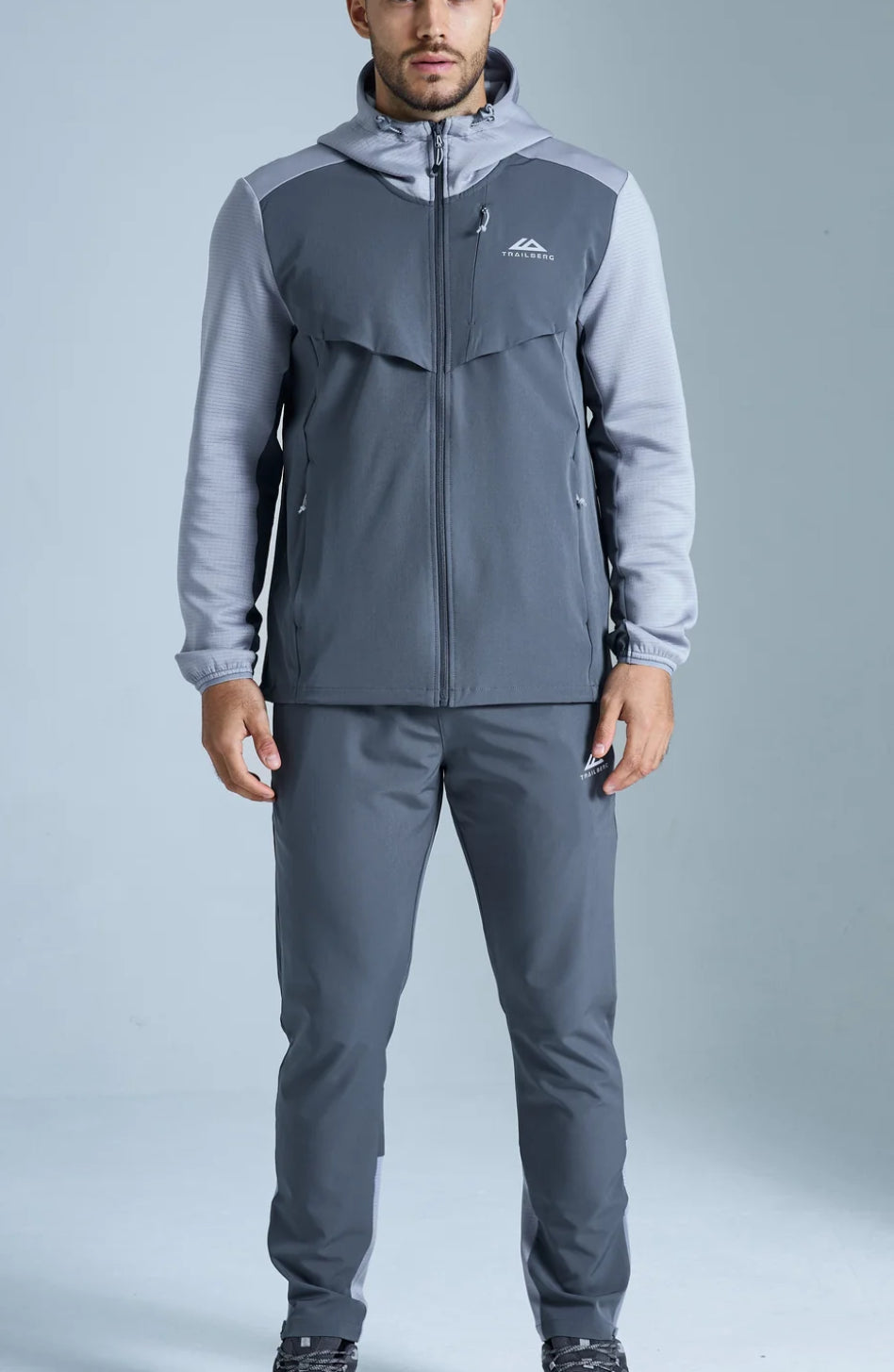 Trailberg Dash Tracksuit Two Tone Grey